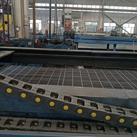 Grille de sol soudée dentelée en acier au carbone ASTM A36 robuste pour passerelles