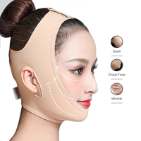 Bandeau amincissant pour le visage, effet lifting du menton, couleur chair, tailles S M L XL, qualité supérieure, vente en gros, Corée