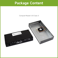 Kit de développement Waveshare Raspberry Pi Compute Module 5, carte IO, boîtier, Ethernet Gigabit, USB3.2 Gen1, connecteurs MIPI, CM5104032