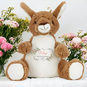 Personalised <strong>Elephant</strong> <strong>Gift</strong> Personalised Plush Animals Soft Toy Christening Baby <strong>Gift</strong> With Logo - Product Image 5