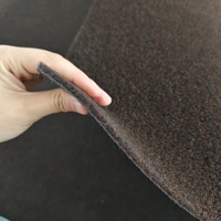 Rouleaux de moquette en velours à poils longs, aiguilletés, 100% polyester, moquette murale, rouge, pour désherbage et expositions, provenant d'une usine chinoise