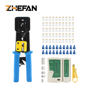 ZHEFAN professionale Lan <span class=keywords><strong>Kit</strong></span> di installazione di cablaggio di rete Set Rj45 tipo cavo crimpatura <span class=keywords><strong>Kit</strong></span> di strumenti passa attraverso lo strumento di crimpatura - Product Image 3