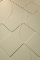 Panneau mural SUNGPU 3D en cuir gaufré, motif géométrique en losange, panneau mural rigide pour la décoration de fond de télévision dans le salon