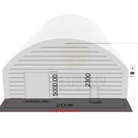 Grand abri sportif gonflable, structure en membrane PVDF, dôme de stockage gonflable, installation facile, entrepôt