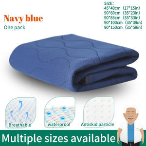 Coussinets lavables pour les personnes âgées adultes épaissis paralysés coussinets d'incontinence au lit couvre-matelas Queen Size - Product Image 2