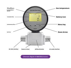 Tốt Bán Hiển Thị Kỹ Thuật Số Micro Cảm Biến Lưu Lượng Khí Nhiệt Độ Tích Hợp Lưu Lượng Kế Cụ Cho Kiểm Tra Dòng Chảy - Product Image 4