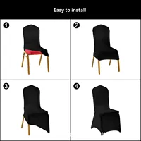 Cross-border Banquet Chair Cover Hotel Wedding Special All-inclusive Elastic Polyester Breathable Durable High-end Universal