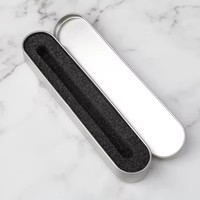Livraison Rapide Boîte en Métal à Couvercle Rabattable pour Stylo avec Logo Personnalisé, Boîte Cadeau pour Aiguilles Anti-Acné et Points Noirs, Boîte à Outils en Étain avec Insert en Éponge
