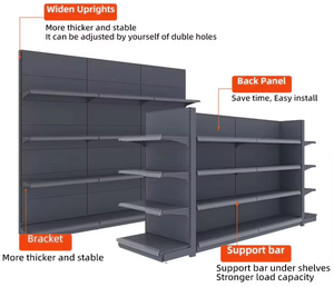 Fabbrica diretta di buona qualità scaffale del supermercato per il negozio metallico Gonzola scaffali <span class=keywords><strong>Rak</strong></span> per la visualizzazione di affari e uso del negozio - Product Image 4