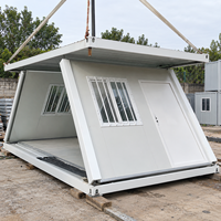 Maison conteneur modulaire pliable de type Z, bureau résistant aux tremblements de terre, facilement déplaçable, préfabriquée, taille/couleur personnalisables, panneaux sandwich