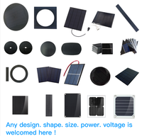 Meilleur prix, panneau solaire personnalisé 0-200w, petit, rond, triangulaire, ETFE, époxy, PET, verre, 5v 12v 18v, panneaux solaires sans cadre