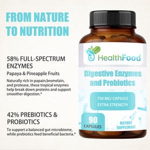 Manufacturer Factory Triple Action Formula Herbal <b>Blend</b> Supplement Balance Gut Flora Adult Digestive Enzyme and Probiotics - Product Image 6
