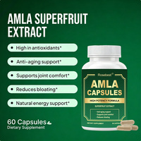 Complément alimentaire antioxydant personnalisé à marque privée, végétalien, 1000 mg d'extrait de superfruits Amla en capsules, riche en antioxydants