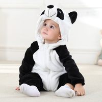 Costume de mascotte panda en peluche douce personnalisé à succès, costume d'animal de Noël unisexe pour bébés et tout-petits