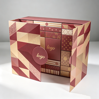 Calendrier de l'Avent Personnalisé Recyclable, Boîte Cadeau Vide en Carton de Luxe avec Laminage Mat, Gaufrage et Dorure à Chaud pour Cosmétiques et Produits de Beauté