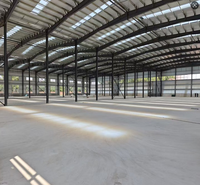 Bâtiment d'entrepôt préfabriqué modulaire à faible coût en structure métallique pour atelier