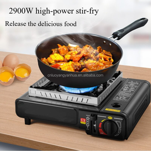 Boîte de transport extérieure Plaques de cuisson au <span class=keywords><strong>gaz</strong></span> Brûleur <span class=keywords><strong>Barbecue</strong></span> Réchaud Voiture Voyage <span class=keywords><strong>Camping</strong></span> Butane Réchaud - Product Image 4