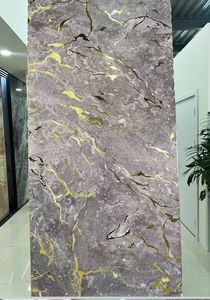 Pvc đá cẩm thạch Bảng điều chỉnh 2025 thiết kế mới mạ vàng đá cẩm thạch UV lớp phủ Tấm UV - Product Image 2