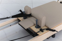 Máquina Profesional de Pilates Reformer Plegable de Madera de Arce para Yoga