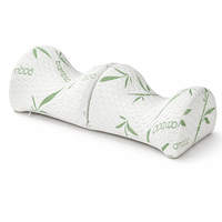 Coussin Ergonomique en Mousse à Mémoire de Forme pour Genoux avec Housse en Bambou – Support Orthopédique pour Jambes, Idéal pour Dormeurs Latéraux et Soulagement de la Sciatique