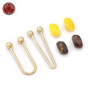 Conector de bikini, herrajes para trajes de baño, hebilla de forma irregular, decoración metálica personalizada para vestidos de mujer, cuentas, hebilla de anillo en U y V - Product Image 3