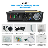 Distributeur de colle pneumatique semi-automatique JM-982, contrôleur de distribution de pâte à souder liquide pour usage industriel