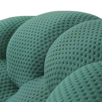 Fauteuil Canapé Bulle Rembourré Compressé, Fauteuil Courbé Capitonnée Moderne Écologique Durable pour Salon et Hôtel, Convertible