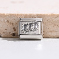 Hoekige Ster Diamant Steen Trendy Fruit Italiaanse Charms RVS 18K Goud Gegalvaniseerd Dieren Engel Charm Armband voor Jubileum