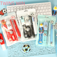Stylo bille en forme de ballon de football, impression UV de haute qualité, logo personnalisé, directement de l'usine, ensemble de 1,0 mm, papeterie pour étudiants