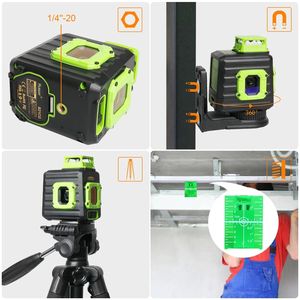 HUEPAR Kreuzlinienlaser B21CG mit grünem Strahl, Li-Ionen-Akku, Typ-C-Ladeanschluss und Hartschalenkoffer - Product Image 6