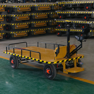 Chariot à plateforme écologique pour la construction ferroviaire, neuf, transpalette électrique, véhicule à moteur <span class=keywords><strong>avec</strong></span> siège conducteur - Product Image 1