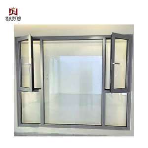 Tùy chỉnh hiện đại biệt thự nhà cửa sổ nhiệt phá vỡ cách nhiệt cách âm đôi kính nhôm cửa sổ - Product Image 2