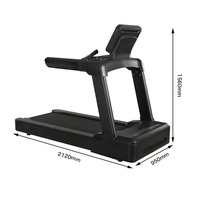 Équipement de gymnastique de haute qualité tapis roulant commercial exercice aérobique ménage Fitness course écran LED personnalisé unisexe