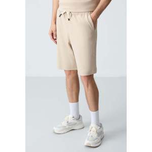 Conjunto de Pantalones Cortos Básicos para Hombre, de Algodón Beige, Gruesos, Suaves, con Textura y Ajuste Cómodo - 85257 - Beige/beige - Product Image 6