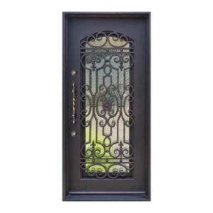 Custom French Security Front <strong>Door</strong>, Windproof Anti-burglar Exterior Entry <strong>Door</strong> for Home - Product Image 4