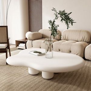 Wohnzimmer Deko Weiß Nordisches Luxus-<span class=keywords><strong>Set</strong></span> Moderne Cloud Cream Couchtische für Zuhause - Product Image 1