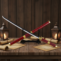 11 modèles d'épées en bambou très vendues, style japonais, Luffy Zoro, épées d'anime, armes, accessoires de cosplay, armes à feu et armes réelles