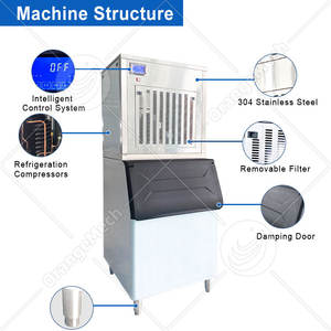 Machine à glaçons industrielle ORME, machine à fabriquer des glaçons, machine à glaçons en granulés, <span class=keywords><strong>prix</strong></span> - Product Image 2