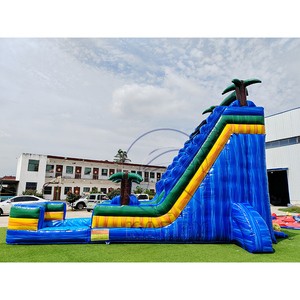 Toboggan Gonflable Tropical Personnalisé en PVC Iridescent avec Piscine et Château Gonflable pour <span class=keywords><strong>Location</strong></span> et Fêtes - Product Image 5