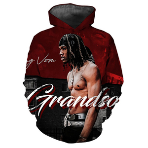 Áo Nỉ In Hình Ngôi Sao Vua Von Rapper Mỹ Chất Lượng Cao OEM Cho Nam Áo Len Chui Đầu Thường Ngày Áo Hoodie Nam In 3D - Product Image 4