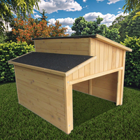 Garage et abri de jardin en bois pliables de luxe modernes pour le rangement de tondeuses robotisées, résistants à la pluie, couleur personnalisable