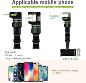 Support de téléphone pour rétroviseur de voiture, rotatif à 360° et rétractable, amélioré avec de nouveaux matériaux - Product Image 4