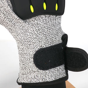 HPPE-guantes de trabajo mecánicos de fibra de vidrio, resistentes al corte, antigolpes, TPR, revestimiento de nitrilo, seguridad - Product Image 2