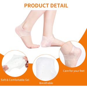 Cuscinetti per piedi in Silicone per scarpe da donna con tacco alto per crepe sul tallone - Product Image 2