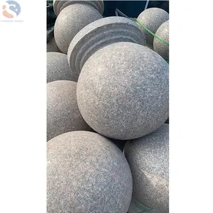 حجر جرانيت طبيعي رخيص ، كرة روند متر 60 ، 50 ، حجر وقف حاجز مخصص للبيع بالجملة من المصنع
