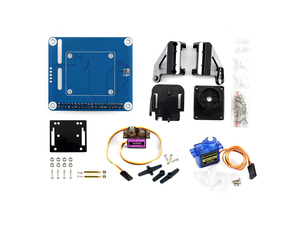 Waveshare 2-DOF Pan-Tilt HAT pour Raspberry Pi, détection d'intensité lumineuse, interface I2C, puce PWM PCA9685, capteur de lumière TSL2581 K817 - Product Image 1