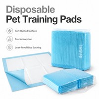 Tapis de propreté pour chiens super absorbants avec noyau SAP, support PE imperméable, séchage rapide, pour l'apprentissage de la propreté des chiots à la maison, en cage ou en voyage, OEM