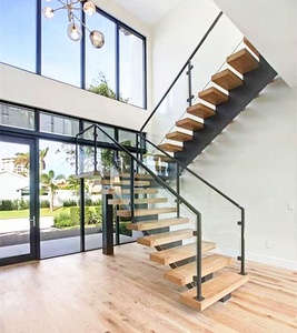 <span class=keywords><strong>Escaleras</strong></span> flotantes <span class=keywords><strong>de</strong></span> madera maciza, <span class=keywords><strong>escaleras</strong></span> rectas en voladizo <span class=keywords><strong>de</strong></span> mármol <span class=keywords><strong>de</strong></span> acero para interiores modernas, escalera recta flotante Diy - Product Image 4