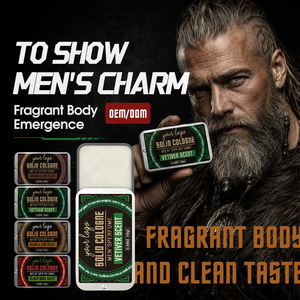 Parfum solide portable sans alcool, longue durée, parfum frais, sans résidu blanc, rafraîchissant pour homme, sauge sclarée naturelle - Product Image 5