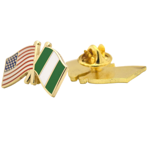 Épingles croisées de drapeau de pays d'amitié en métal bon marché sur mesure pour l'insigne de la fête nationale de l'Arabie saoudite épinglette de drapeau de la Palestine à vendre - Product Image 4
